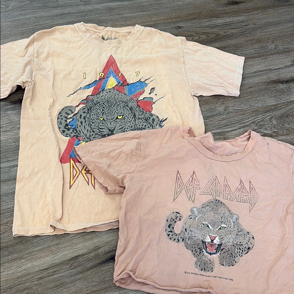 Def Leppard 2 shirts
